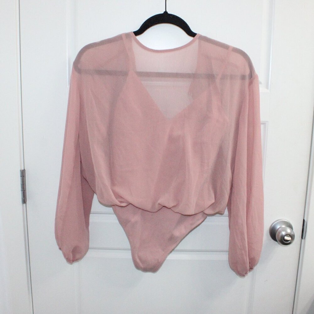 Wilfred Sheer Pink Bodysuit